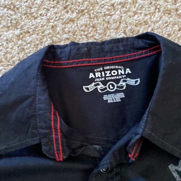 ❤️SALE❤️ARIZONA men’s snap up pocketed shirt. Size Large - Picture 2 of 4